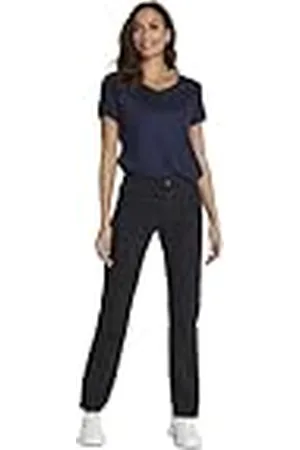 Kaffe Damesjeans rechte hoge taille damesjeans, , 36