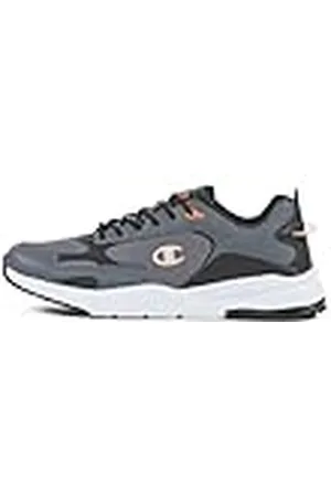 Champion Ramp Up Ripstop Low herensneakers, grijs/zwart/oranje (ES009), 45,5 EU, , 45.5 EU