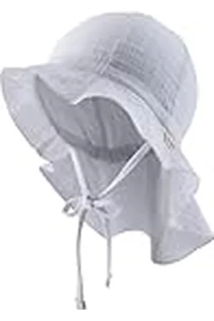 Sterntaler Uniseks katoenen mousseline voor kinderen, met bindband, zonnehoed, , 53