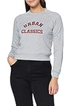 Urban classics Dames Dames Short College Crew Sweatshirts, , XL