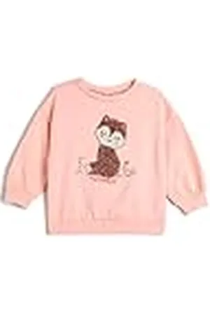 Koton Babygirls met kattenborduurwerk, lange mouwen, ronde hals, katoen, zachte binnenkant, , 6-9 Monate