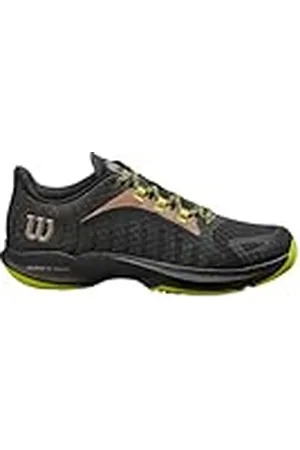 Wilson Heren Hurakn Pro tennisschoen, zwart/limoengroen/valk, 9.5 UK, , 44 EU