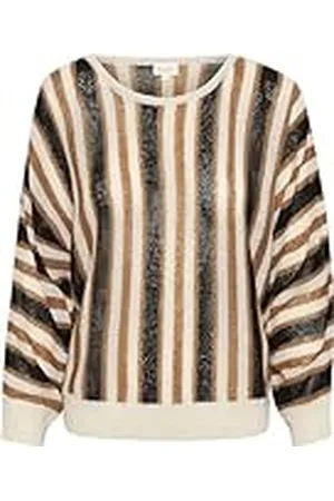 Part Two RachaPW PU-pullover, arganolie strepen, X-Small dames