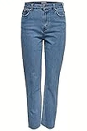 ONLY Onlemily HW Cropped Enkeljeans voor dames, straight fit, , 27W / 30L