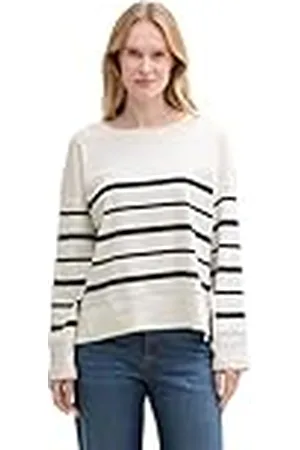 TOM TAILOR T-shirt met lange mouwen voor dames, , XL