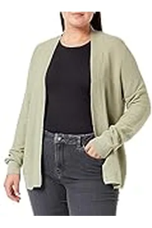 Gerry Weber Open cardigan voor dames, brede geribbelde manchetten, lange mouwen, effen kleuren, , 34