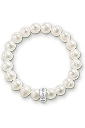 Thomas Sabo Damen-Armband Charm weisse Süßwasserzuchtperlen 15 cm X0041-082-14-S