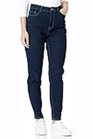 Pieces® PCKESIA MOM HW ANK JNS DBO05 NOOS BC jeansbroek voor dames, donkerblauw denim, XS