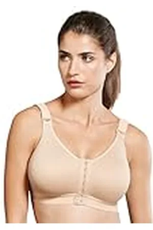 Anita Petite Plus-Size sportbeha met sluiting aan de voorkant voor dames, , 75B