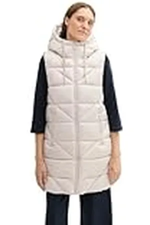TOM TAILOR Longstyle gewatteerd vest voor dames, , XXL