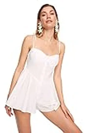 Trendyol Effen geweven jumpsuit voor dames, , 32