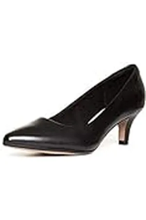 Clarks Linvale Jerica Pumps voor dames, zwart leder, 38 EU