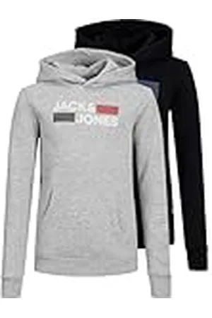 JACK & JONES JJECORP LOGO SWEAT HOOD 2PK MP JNR