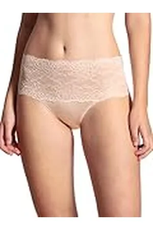 Calida Sensual Secrets Slip voor dames, hoge taille, brede, transparante kanten tailleband, , 40-42