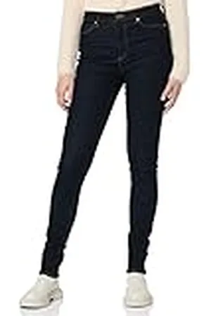 QS by s.Oliver Dames Jeans, Izabell Skinny Fit, Dark Blue Denim, 36W 34L, , 36W x 34L
