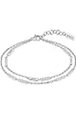 HUGO BOSS Sieraden LARIA Collectie Armband voor dames, met meerdere kettingen in roestvrij staal, versierd met kristallen - 1580448, Eén maat, Roestvrij staal, Geen edelsteen