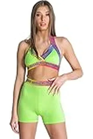 Gianni Kavanagh Neon Green Torsion Crop Top voor dames, , L