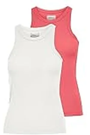 ONLY Dames Tanktop Strakke snit U-hals T-shirt, , XXS