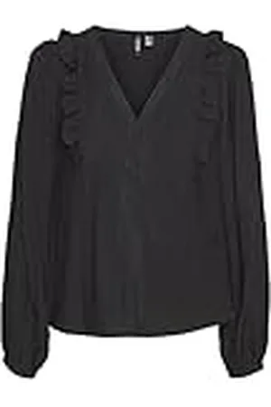 VERO MODA Dames Vmpura Ls Top WVN shirt met lange mouwen, , XXL