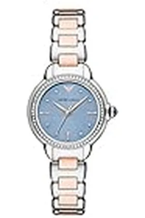Emporio Armani Dameshorloge met drie wijzers, roestvrij staal, AR11597, , armband