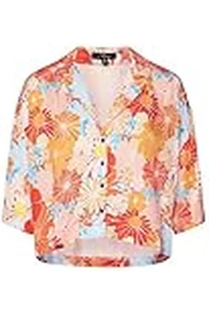 Mavi Dames Printed Shirt Blouse, , XXL, Orange, XXL