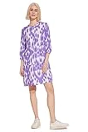 Street one AOP linnen tuniek_gematigde jurk voor dames, , 36