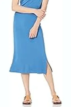 Amazon Dames pull-on gebreide midi-rok (verkrijgbaar in grote maten), , klein