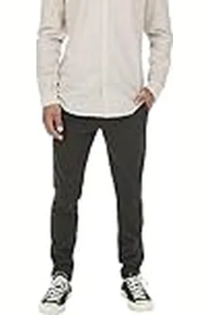 Only & Sons ONSMARK 2911 Chinobroek voor heren, slim fit, zwart, W28-W38, stretch, , 29W / 30L