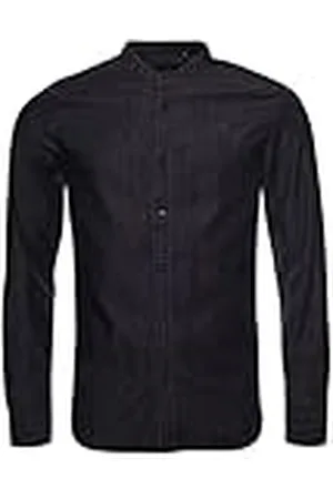 Superdry Heren Studios Chambray Grandad Shirt, , S