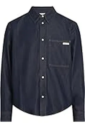 Calvin Klein Jeans Heren Regular Denim Shirt J30J326584 L/S Shirt, , M, , M