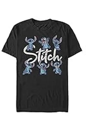Disney Lilo & Stitch - STITCH POSES Unisex Crew neck T-Shirt Black XL
