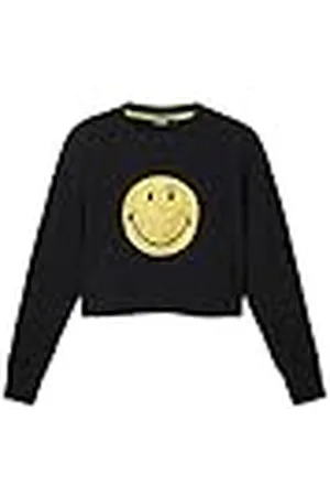 Desigual Dames Black Sweat_smiley 2000 Black Sweater, , L EU, , L
