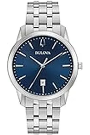 BULOVA Analoog kwartshorloge voor heren, met roestvrij stalen armband 96B338, , armband