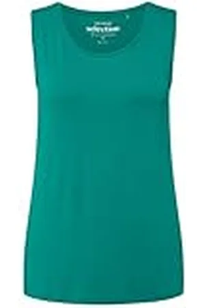 Ulla Popken Damestop, Classic Fit, ronde hals, stretch, brede bandjes, mouwloos, , 58/60, , 58-60