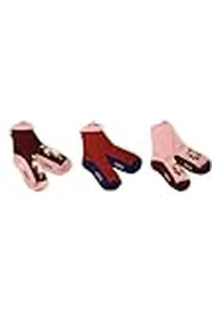 sigikid Meisjes Mini Set 3-delig Autumn Forest Klassieke sokken, rood/roze, 28/30