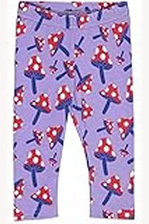 Green Cotton Mushroom leggings baby, , 56 cm