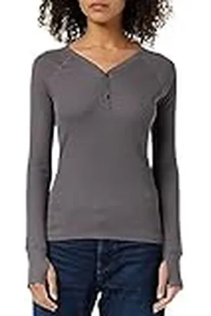 G-Star RAW Dames Slim Rib Henley Ls Wmn Tops, , M