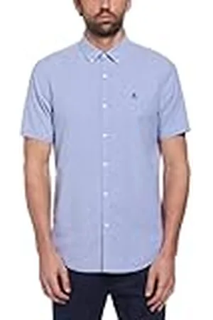 Original Penguin Heren shirt, SS Oxford STRTCH NO Fit Shirt, , XXL, , XXL