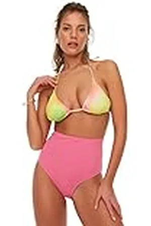 Trendyol Vrouwen Normale Taille Normale Trotter Hoge Taille Bikinibroekje, , 38