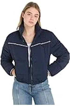 Tommy Hilfiger Vrouwen Tjw Tape Detail Licht Puffer Gewatteerde Jassen, , XL