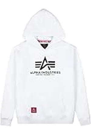 Alpha Industries Basic Hoody Kids/Teens Sweat met capuchon voor kinderen en tieners White