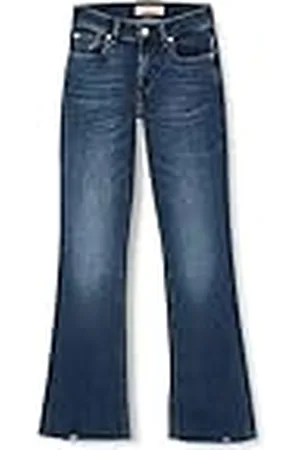 7 for all Mankind Dames Bootcut Tailorless Luxe Vintage met Worn Out Hem Broek, , 24W x 24L