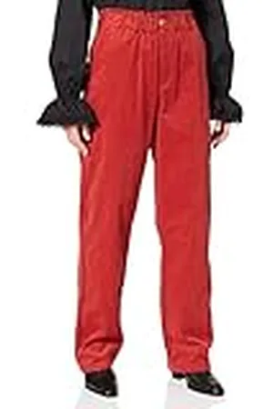 NA-KD Dames Loose Fit Corduroy Broek, , 38
