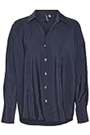 VERO MODA Dames Vmqueeny Ls Oversize shirt WVN Ga Noos shirt met lange mouwen, , S
