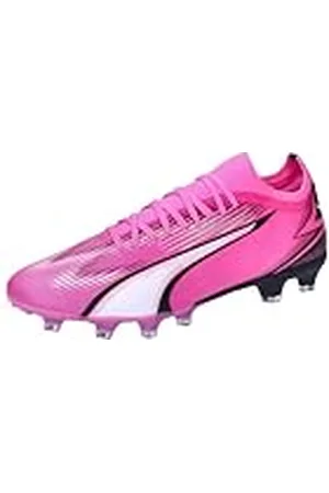 PUMA Unisex Ultra Match Fg/Ag voetbalschoen, Poison Pink Wit Zwart, 44 EU