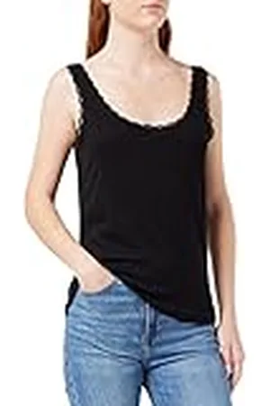 VERO MODA Dames Vmgemma Sl Lace Top Noos Tanktop, , XS