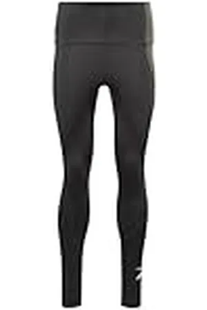 Reebok WOR legging met groot logo voor dames (1/1), nachtzwart, L