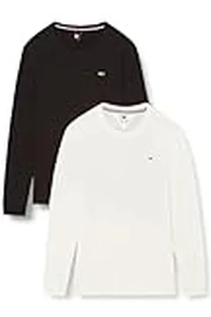Tommy Hilfiger Heren 2-pack slim fit tops met lange mouwen zonder capuchon, , 3XL grote maten