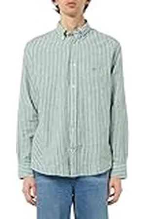GANT Reg katoenen linnen gestreept overhemd voor heren, , 3XL