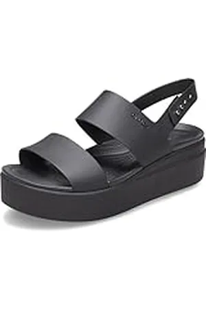 Crocs Brooklyn Mid Wedge W, vrijetijds- en sportkleding voor meisjes en dames, Zwart, 42/43 EU